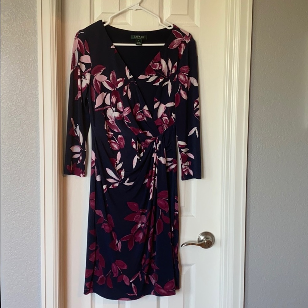 Ralph Lauren faux wrap dress